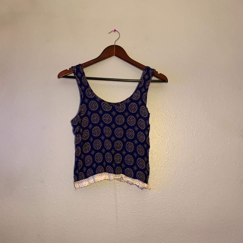 Forever 21 Print Crop Top